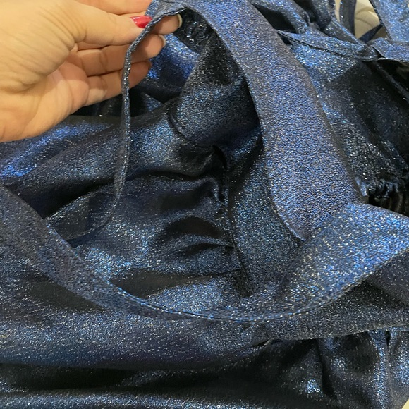 Brand New w/ Tags Mia Layzell Women’s Willow Dress in Sparkle Midnight Print, L - Picture 2 of 11